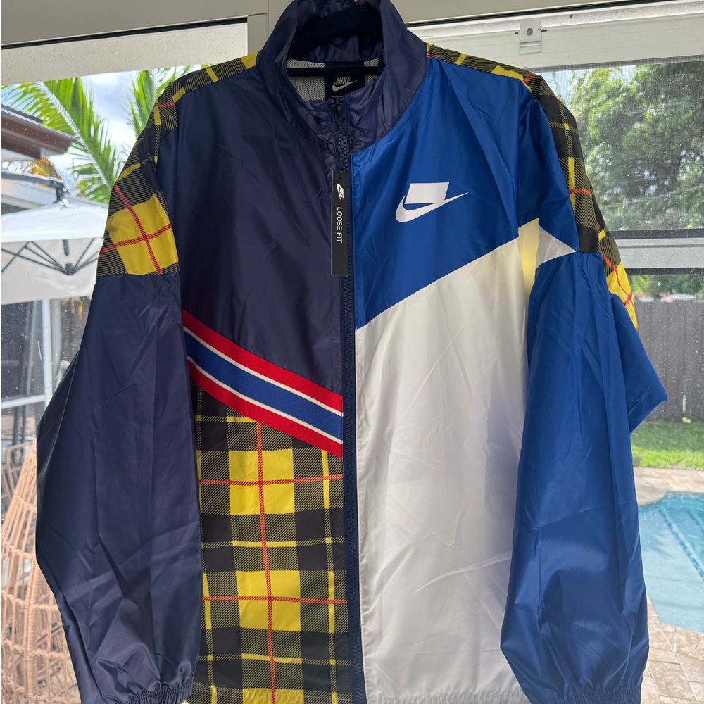 Nike Women's Multicolor Plaid Utility Jacket